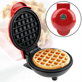 Mini Máquina de Waffle Elétrica Portátil Cozinha Doméstica Faça Panquecas de Waffle Automática bivolt