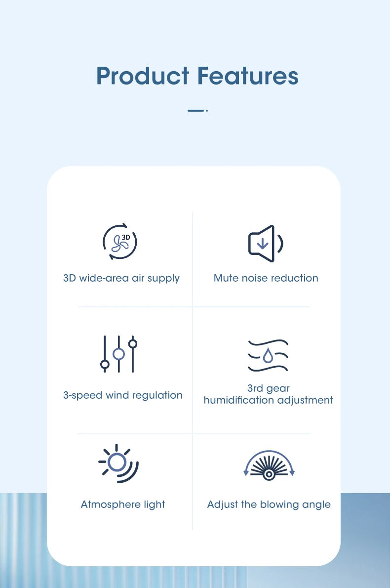 Ventilador de Mesa com Nebulização - Mini Ar Condicionado Silencioso com Umidificação