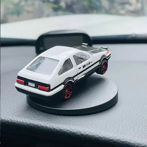 Modelo miniatura Toyta AE 86 giroscópio para console de carro