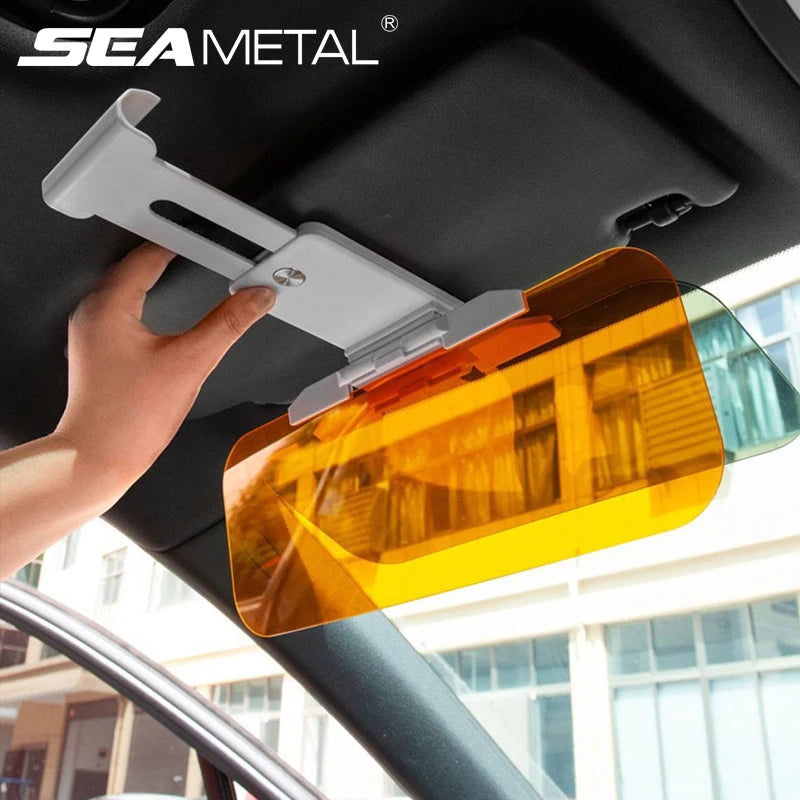 Viseira Solar para Carro Anti-Reflexo Anti-Ofuscante Protetor Solar UV Bloqueador Polarizado Protetor Solar HD Visão Segurança Dirigindo à Noite