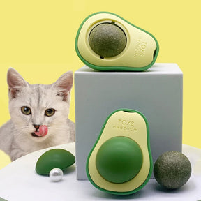 Brinquedos para gatos em formato de abacate Gatos Catnip Mint Bola interativa