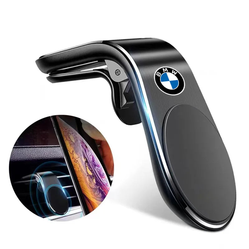 Suporte para celular automotivo magnético, logo BMW ou sem logo.