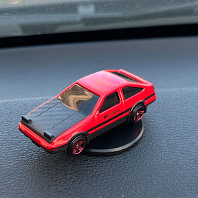 Modelo miniatura Toyta AE 86 giroscópio para console de carro