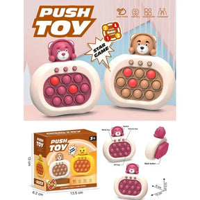 Jogo Pop It Fidget - Brinquedo Sensorial de Estourar Bolhas com Fases