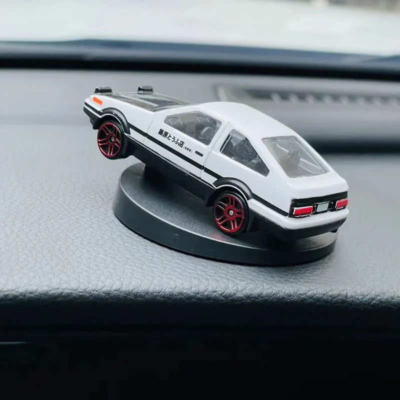 Modelo miniatura Toyta AE 86 giroscópio para console de carro