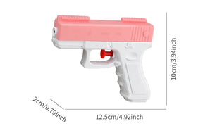 Pistola de água crepitante espirrando pequena pistola de água bebê banheiro banho ao ar livre spray brinquedo menino menina praia rafting