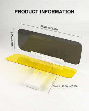 Viseira Solar para Carro Anti-Reflexo Anti-Ofuscante Protetor Solar UV Bloqueador Polarizado Protetor Solar HD Visão Segurança Dirigindo à Noite